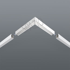S-SYSTEM LINEAR <br> 90° CORNER JOINT - WHITE